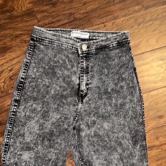 American Apparel Acid Wash Easy Jeans - Picture 3 of 5